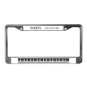  88 keys Music License Plate Frame by  Automotive