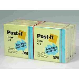  Post it Notes,Original Pads,3x3,100/SH/PD,12/PK,Canary 