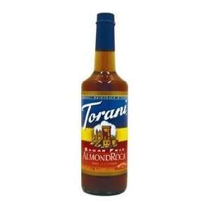 Torani Sugar Free Almond Roca Syrup 33.8 Ounces / 1 Liter (Extra Large 