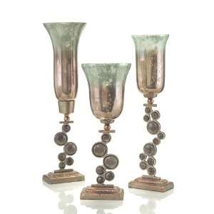   27X7X6.5 Tall Transitional Gls CandleholderÂ 