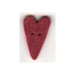  Medium Rose Nancys Heart Button 