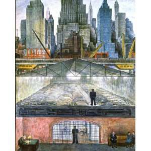   Made Oil Reproduction   Diego Rivera   24 x 30 inches   Frozen Assets