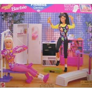  Workin Out Barbie FITNESS CENTER Playset (1997 Arcotoys 