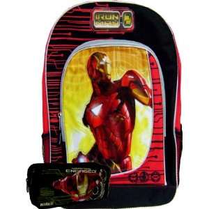   Awesome Iron Man Backpack Large Free Black Pencil Case Toys & Games