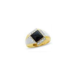   Ring in 10K Two Tone Gold with Diamond Accents mns dia sol rg Jewelry