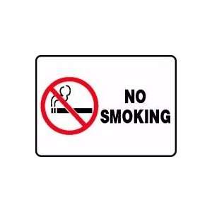  NO SMOKING (W/GRAPHIC) 7 x 10 Plastic Sign