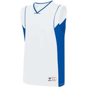 High 5 Varsity Custom Basketball Performance Game Jerseys WHITE/ROYAL 