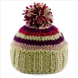  Fall / Winter Striped Ollie Beanie in Berry Baby