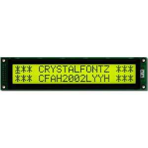  Crystalfontz CFAH2002L YYH ET 20x2 character LCD display 