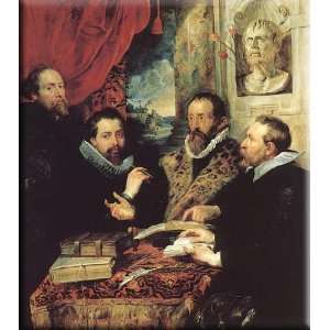  The Four Philosophers 14x16 Streched Canvas Art by Rubens 