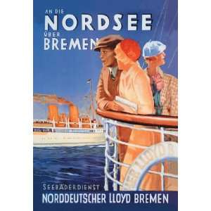  Cruise to the North Sea via Bremen 20x30 poster