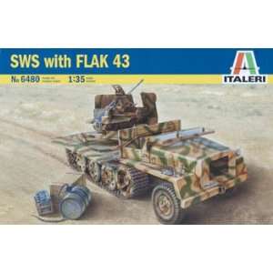  Italeri   1/35 SWS w/Flak 43 (Diorama) Toys & Games