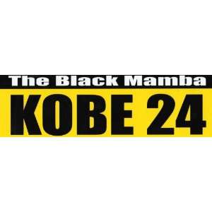  Kobe 24 The Black Mamba bumber sticker. 