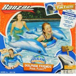  Banzai Ocean Explorer Dolphin Friends Pool Float Toy Toys 