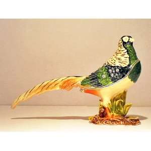   Green Pigeon and Stones Figurine  No Sales Tax