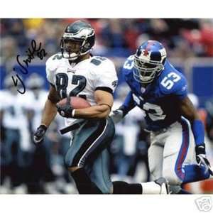  L.J. Smith Autographed Philadelphia Eagles (Run vs Giants 
