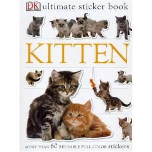  New Penguin Group Kitten Sticker Book Over 60 Reusable 