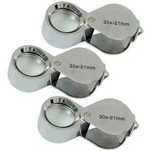   30x Folding Eye Loupes Jeweler Magnifiers Tool 