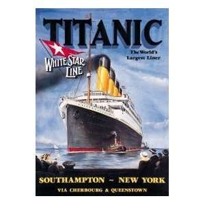  Titanic Cruise Ship tin sign #680 