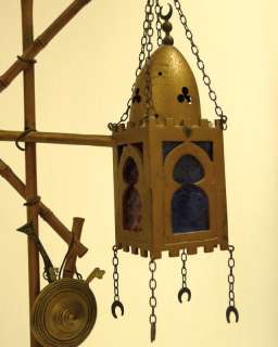 Franz Bergman Orientalist Arab Bedouin Bronze Lamp  
