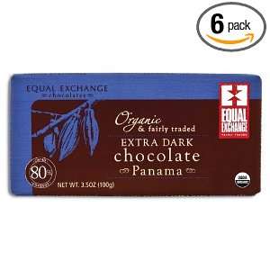 Equal Exchange Organic Panama Extra Dark Chocolate, 3.5 Ounce (Pack of 