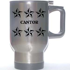  Personal Name Gift   CANTOR Stainless Steel Mug (black 