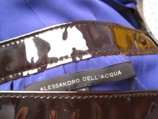 1850 Alessandro Dell Acqua Dress Silk 40 6 S #00053U  
