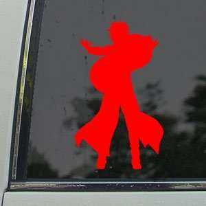  Naruto Gaara Red Decal Car Truck Bumper Window Red Sticker 