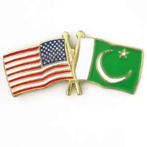  USA & Pakistan Flag Pin Jewelry