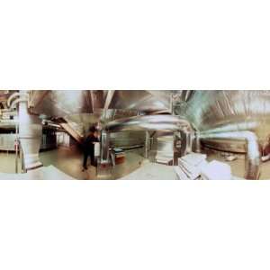  360 Degree View of an Industrial Duct Work Stretched 