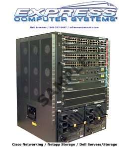 Cisco C6509E SUP720 3BXL, 7600 SIP 600 + 4 Port 10GbE blades + DFC3BXL