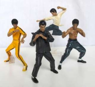 The King of Kung Fu Bruce Lee Action Figure lot of 4pcs  