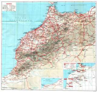 MOROCCOMaroc,1969 map  