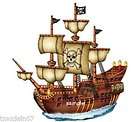 Pirate Ship edible cake image topper  12​  cupcake