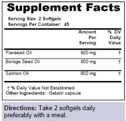 Optimum Omega 3 6 9 Complex Lachsöl Leinöl Borretschöl  