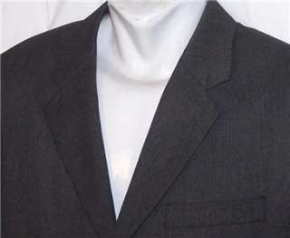 38R Merona DARK CHARCOAL GRAY sport coat suit blazer jacket 3 Button 