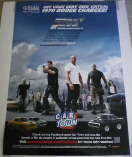 FAST FIVE MOVIE POSTER 2 Sided ORIGINAL Ver C 27x40  