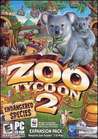 Zoo Tycoon 2 Endangered Species PC CD sim game add on  