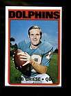 1972 TOPPS #80 BOB GRIESE DOLPHINS NM/MT 000334