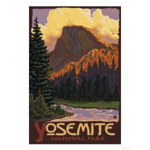 Half Dome, Yosemite National Park, California Giclee Poster Print 