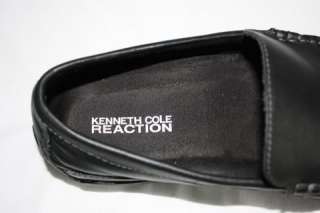 88 Kenneth Cole Reaction Men Driving Shoes Black leather casual World 