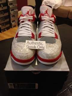 2005 DS Jordan IV 4 Laser sz 13 Fire Red Cement Limited Release XI 