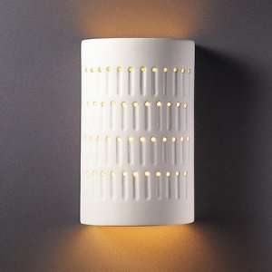 Ambiance Open Top and Bottom Small Cactus Cylinder Outdoor Wall Sconce 