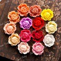 24pcs Flower Resin Cabochons Assorted Cameo Flatback Wholesale FREE 