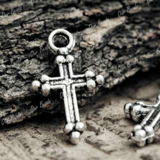 150Tibet Tibetan Silver Jesus Cross Charm Pendant TS792  
