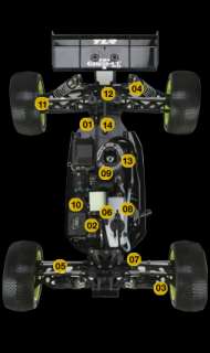 Losi 8IGHT T 2.0 Truggy+21 crf orion Xray Mugen Kyosho  