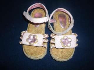 THOM McAN Toddler Girls Sandals Pink Spring Easter 9 W Wide  