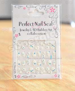 3D Nail Art Sticker Decal Flower Makeup Polish Tips A14  