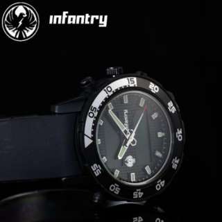INFANTRY New Mens Digital&Analog Sport Army Wrist Quartz Watch Black 