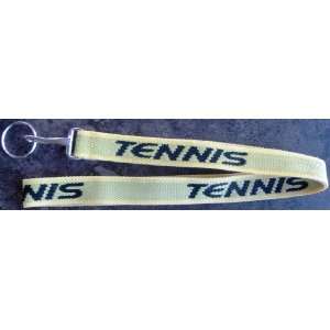 Tennis Woven Lanyard   Yellow 
